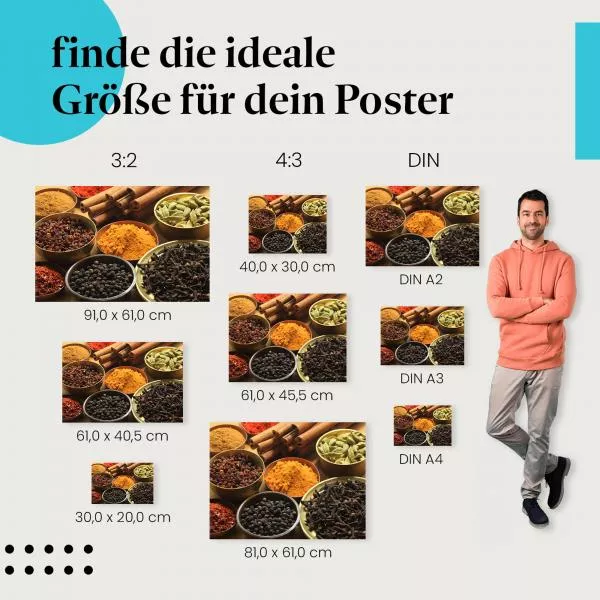 Exotische Gewürze: Farbenpracht & Duft | Postereck 0103 Exotische Gewürze: Farbenpracht & Duft | Postereck 0103