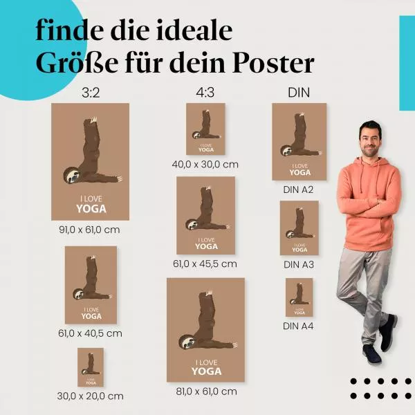 Faultier Yoga | Postereck 4080 Faultier Yoga | Postereck 4080
