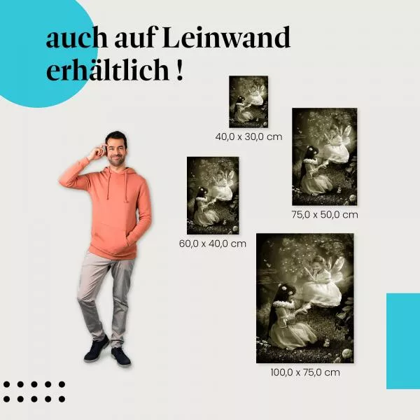 Magischer Moment: Fee im Garten | Postereck 0094 Magischer Moment: Fee im Garten | Postereck 0094