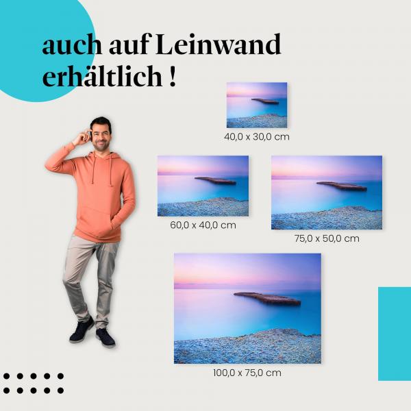 Leinwandbild "Stille des Meeres": Die Schönheit des Meeres in Pastelltönen