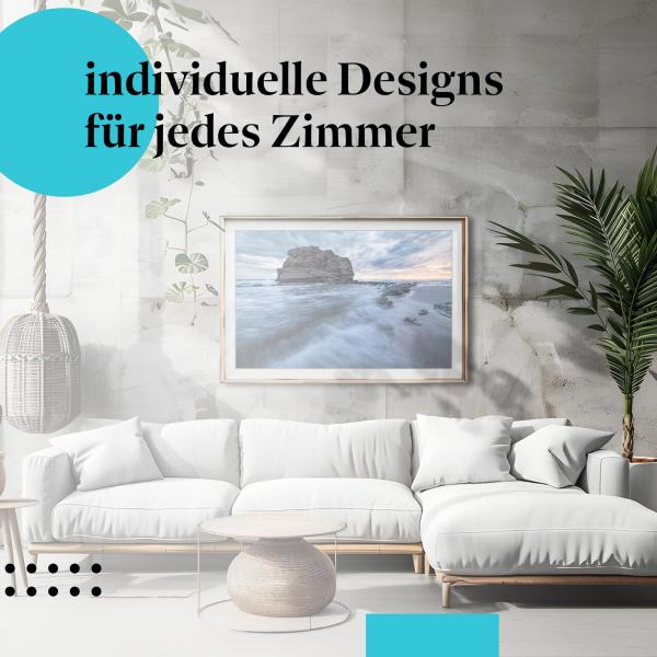 Schlafzimmer Deko: "Sturm am Meer" Poster: Die Kraft der Natur - faszinierend & beeindruckend.
