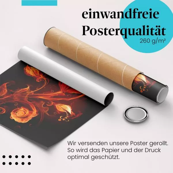 Feuer & Flamme: Abstrakte Blumen | Postereck 0025 Feuer & Flamme: Abstrakte Blumen | Postereck 0025