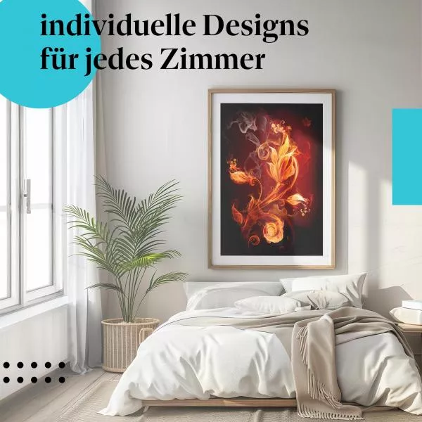 Feuer & Flamme: Abstrakte Blumen | Postereck 0025 Feuer & Flamme: Abstrakte Blumen | Postereck 0025