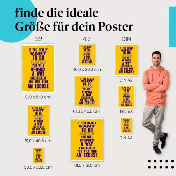 Finde deinen Weg: Ausreden… | Postereck 1169