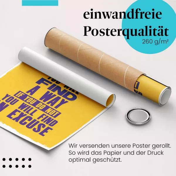 Finde deinen Weg: Ausreden… | Postereck 1169