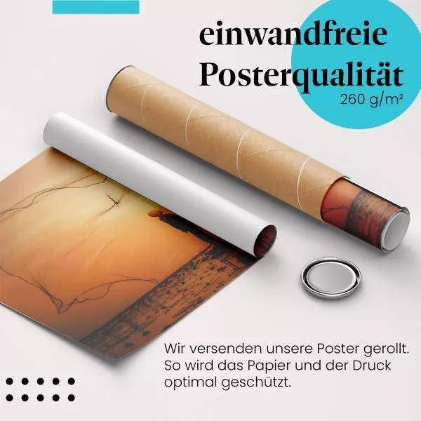 Fischer im Morgenlicht | Postereck 2628