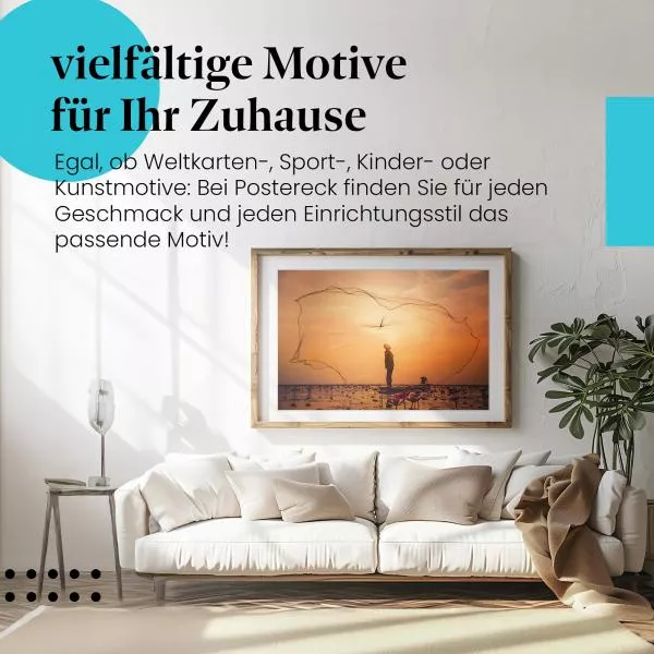Fischer im Morgenlicht | Postereck 2628