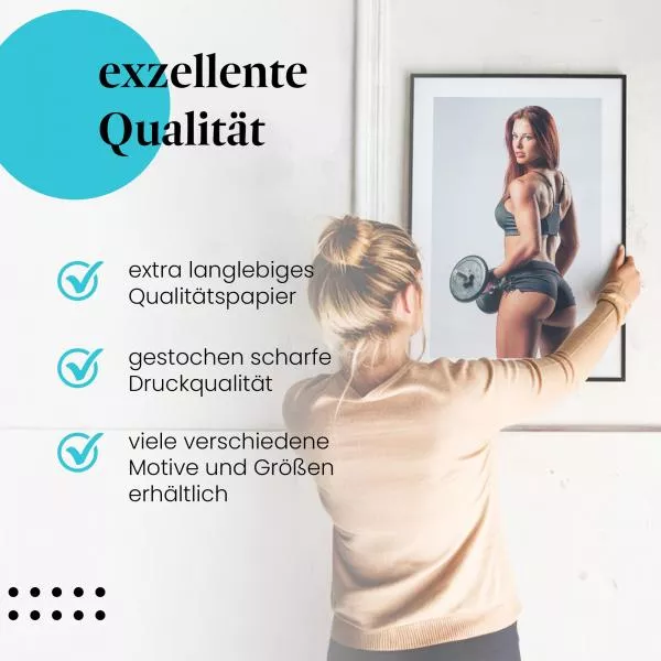 Starke Fitnessfrau | Postereck 2368 Starke Fitnessfrau | Postereck 2368