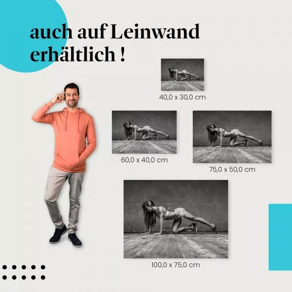 Fitness: Frau beim Workout | Postereck 0864 Fitness: Frau beim Workout | Postereck 0864
