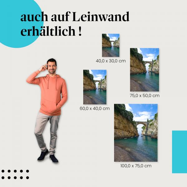 Leinwandbild "Malerische Bucht": Reise-Inspiration & Italienische Küste