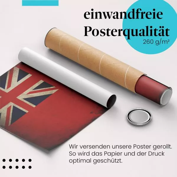 Bermuda: Vintage Flagge & Wappen | Postereck 0340 Bermuda: Vintage Flagge & Wappen | Postereck 0340