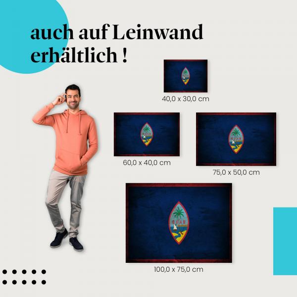 "Guam Flagge" Leinwand. Finde die ideale Größe & setze stilvolle Akzente!