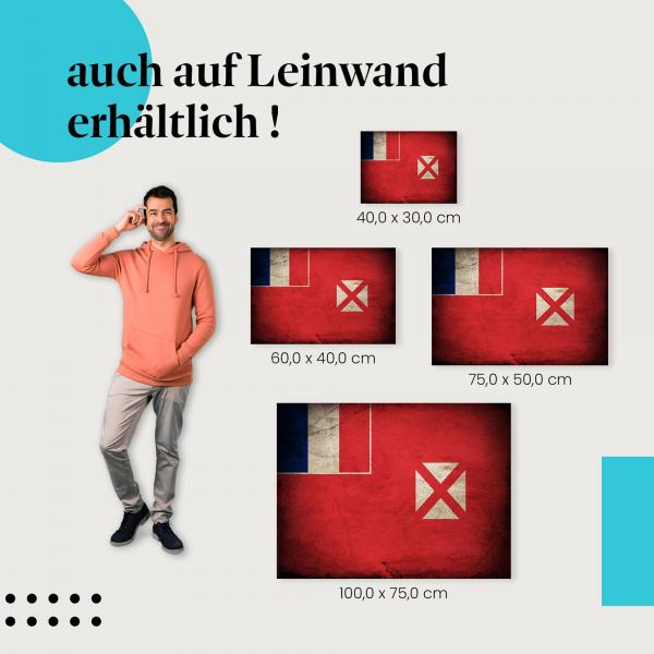 "Wallis & Futuna Flagge" Leinwand. Finde die ideale Größe & setze stilvolle Akzente!