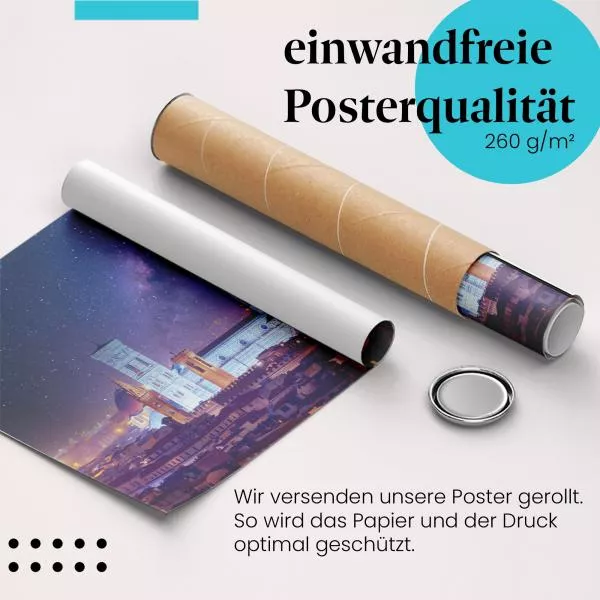 Florenz bei Nacht | Postereck 3870 Florenz bei Nacht | Postereck 3870