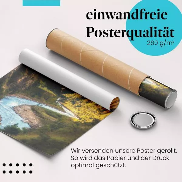 Türkisblauer Fluss | Postereck 2746 Türkisblauer Fluss | Postereck 2746