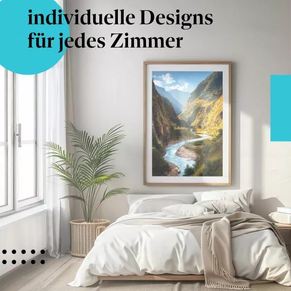 Türkisblauer Fluss | Postereck 2746 Türkisblauer Fluss | Postereck 2746