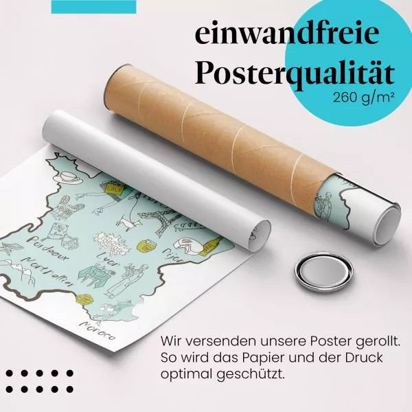 Frankreich Illustration | Postereck 2903 Frankreich Illustration | Postereck 2903