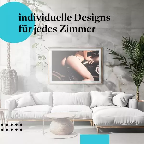 Motorrad-Liebe: Sinnliche Frau… | Postereck 1129 Motorrad-Liebe: Sinnliche Frau… | Postereck 1129