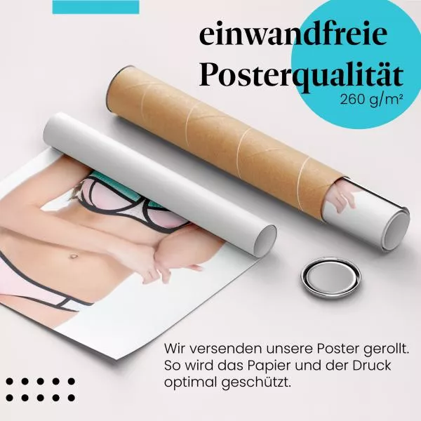 Trainierte Frau | Postereck 3593 Trainierte Frau | Postereck 3593