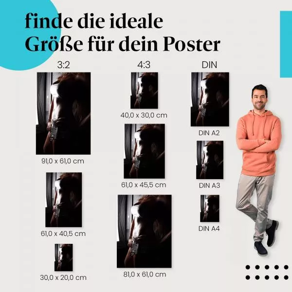 Weibliche Silhouette | Postereck 2064 Weibliche Silhouette | Postereck 2064