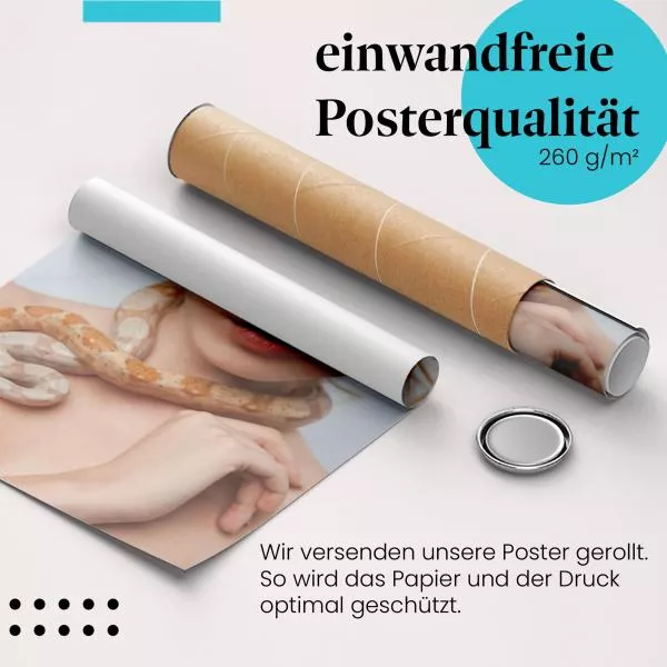 Frau mit Schlange | Postereck 3280 Frau mit Schlange | Postereck 3280