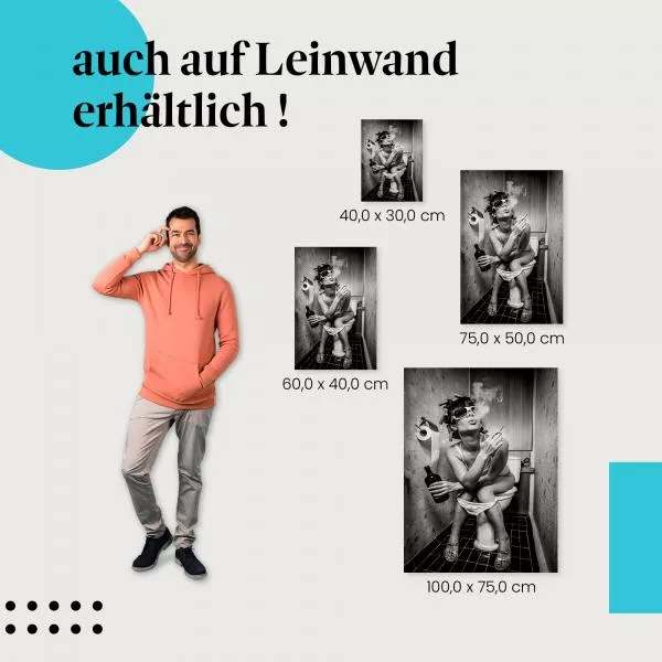 Frau auf Toilette | Postereck 3695 Frau auf Toilette | Postereck 3695