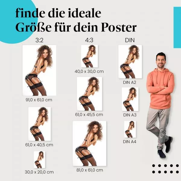 Frau in Schwarz: Sinnliche Schönheit | Postereck 1538 Frau in Schwarz: Sinnliche Schönheit | Postereck 1538