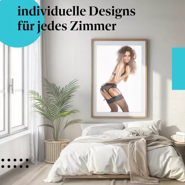 Frau in Schwarz: Sinnliche Schönheit | Postereck 1538 Frau in Schwarz: Sinnliche Schönheit | Postereck 1538