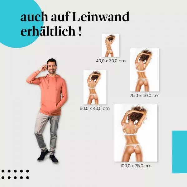 Frau in Weiß: Sinnliche Schönheit | Postereck 1539 Frau in Weiß: Sinnliche Schönheit | Postereck 1539