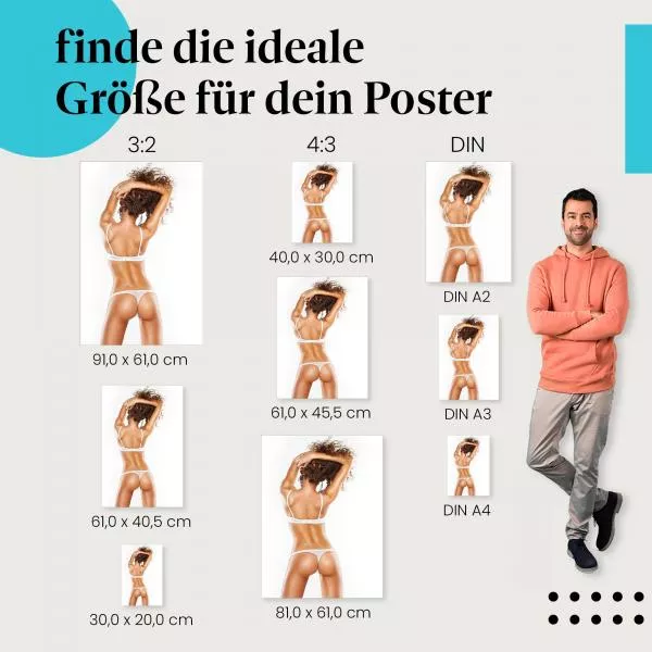 Frau in Weiß: Sinnliche Schönheit | Postereck 1539 Frau in Weiß: Sinnliche Schönheit | Postereck 1539