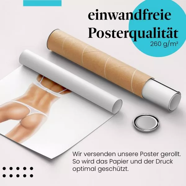 Frau in Weiß: Sinnliche Schönheit | Postereck 1539 Frau in Weiß: Sinnliche Schönheit | Postereck 1539