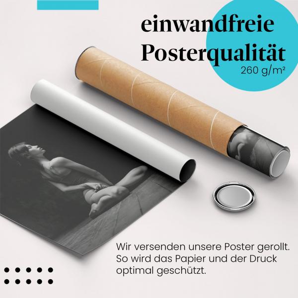 Gerolltes Poster "Yoga". Entspannung & Achtsamkeit, sicher verpackt.