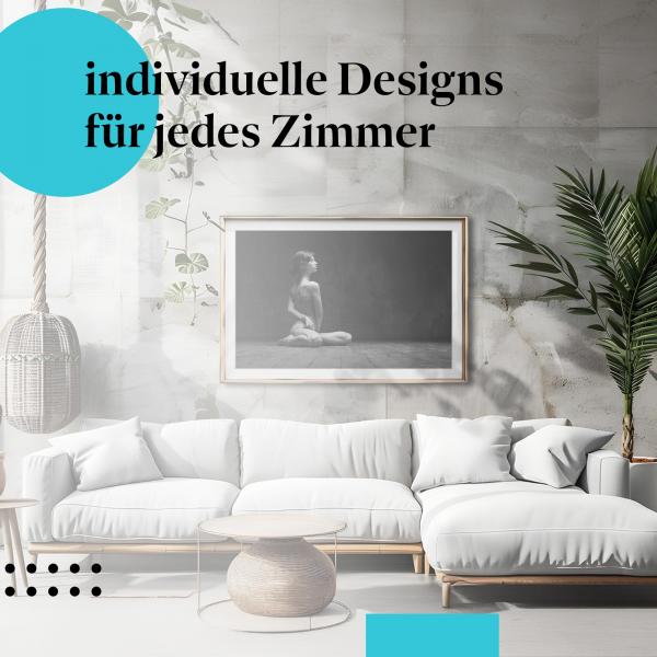 Schlafzimmer Deko: "Yoga" Poster: Entspannung & Meditation - perfekt für Ihr Schlafzimmer.