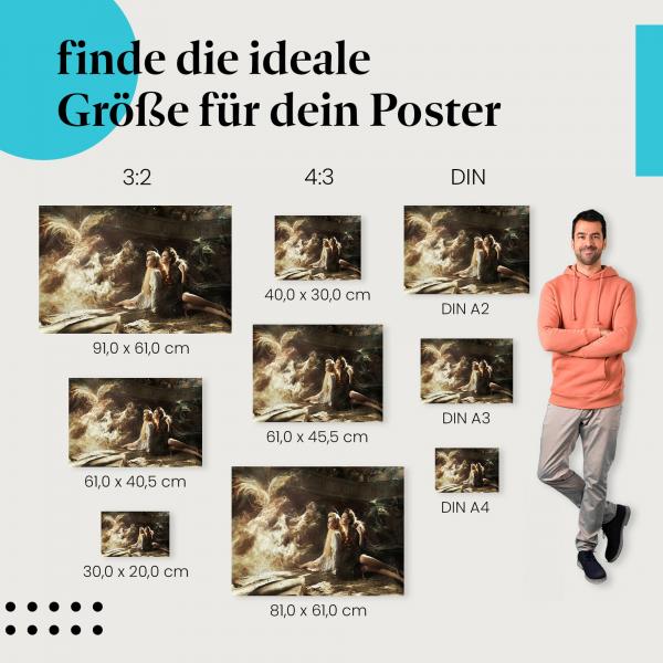 Geheimnisvolle Begegnung Poster: Fantasy Poster!