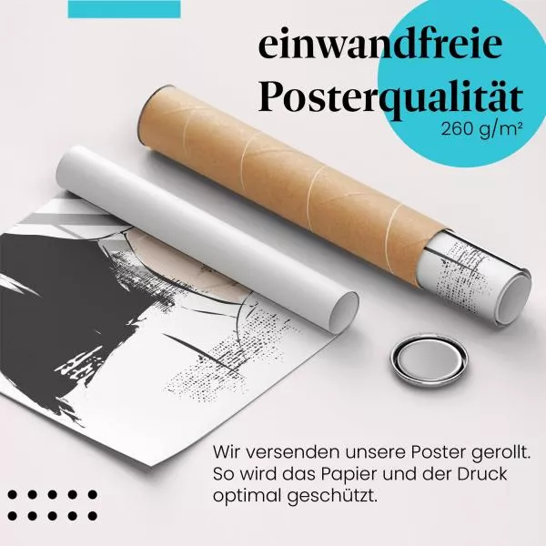 Frauenportrait: Rote Lippen | Postereck 1482