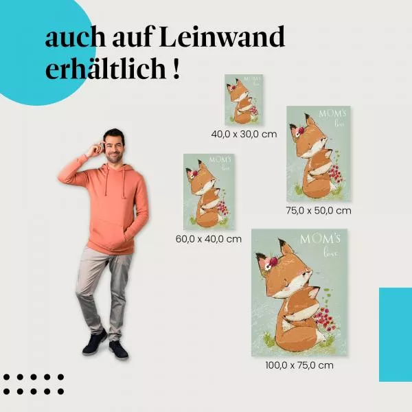 Fuchsmama und Junges | Postereck 4060 Fuchsmama und Junges | Postereck 4060