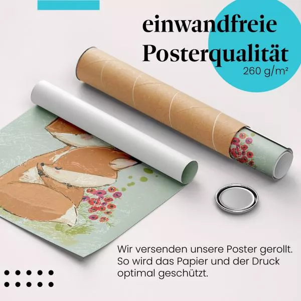 Fuchsmama und Junges | Postereck 4060 Fuchsmama und Junges | Postereck 4060