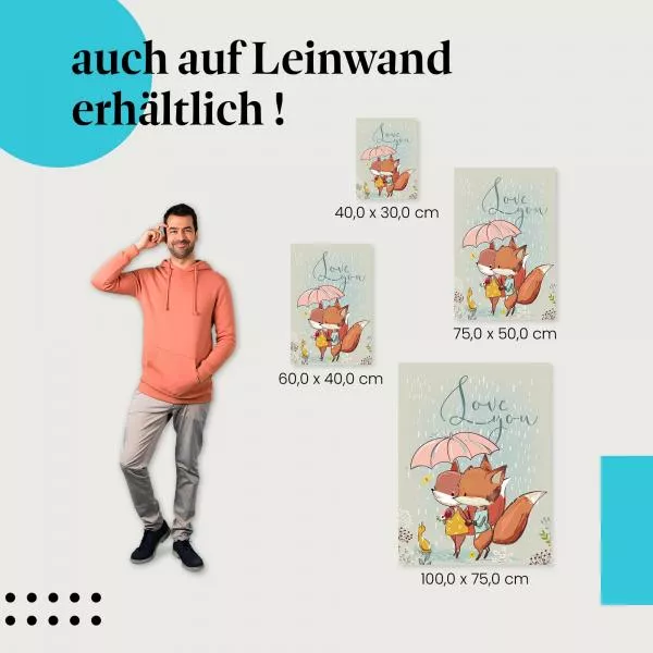Verliebte Füchse | Postereck 3977 Verliebte Füchse | Postereck 3977