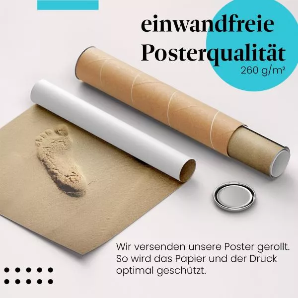 Fußabdrücke im Sand | Postereck 3313 Fußabdrücke im Sand | Postereck 3313