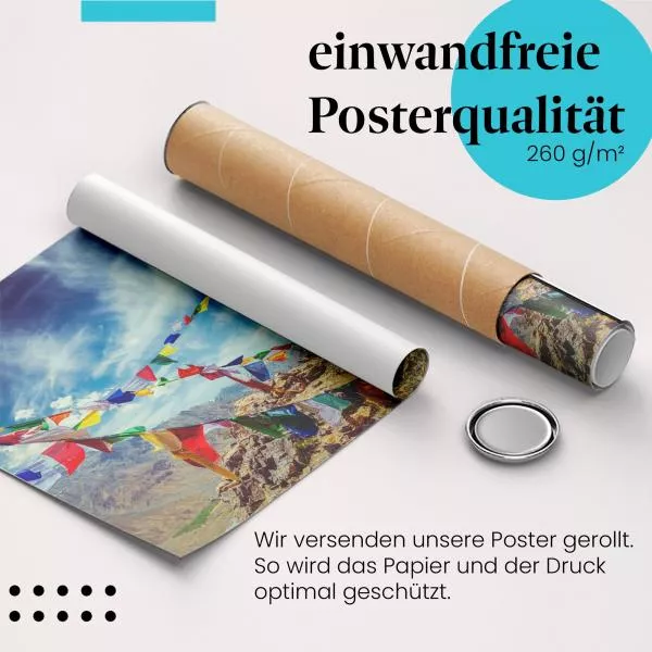 Gebetsfahnen Himalaya | Postereck 2595 Gebetsfahnen Himalaya | Postereck 2595