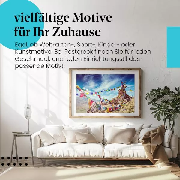 Gebetsfahnen Himalaya | Postereck 2595 Gebetsfahnen Himalaya | Postereck 2595