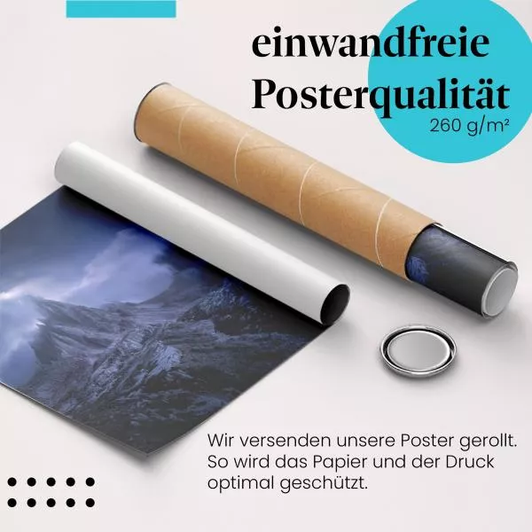 Berge im Mondlicht | Postereck 3206 Berge im Mondlicht | Postereck 3206