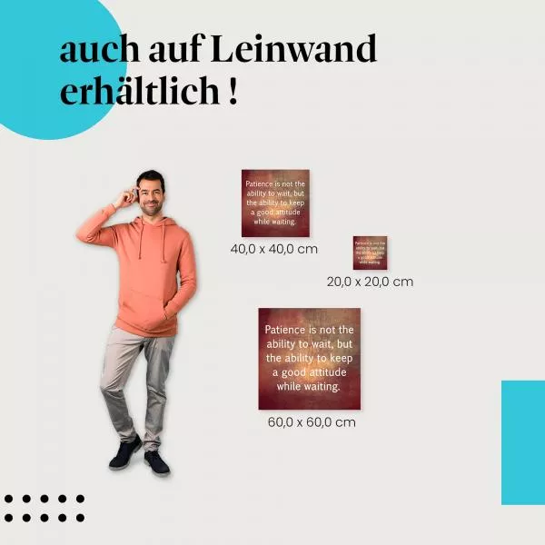 Geduld ist eine Tugend | Postereck 2312 Geduld ist eine Tugend | Postereck 2312