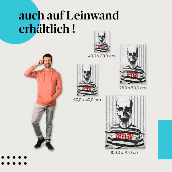 Leinwandbild "Skelett 727113V" in verschiedenen Grössen: Finde die passende für deine Einrichtung!