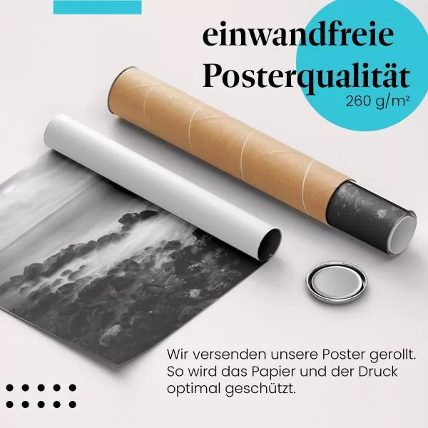 Brandung: Schwarz-Weiß | Postereck 1856 Brandung: Schwarz-Weiß | Postereck 1856