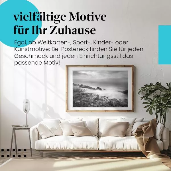 Brandung: Schwarz-Weiß | Postereck 1856 Brandung: Schwarz-Weiß | Postereck 1856
