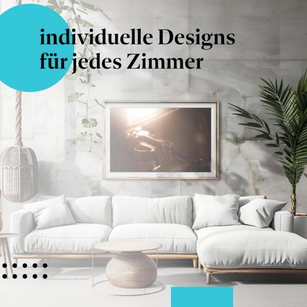 Schlafzimmer Deko: "Geige" Poster: Ein Hauch von Klassik & Romantik.