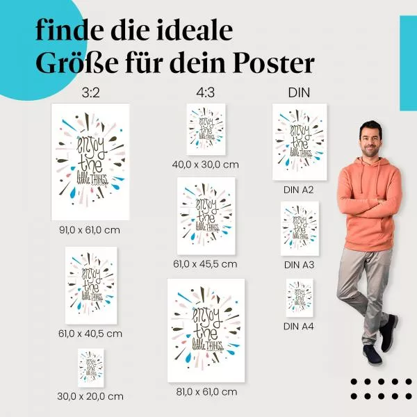 Genieße die kleinen Dinge | Postereck 1602 Genieße die kleinen Dinge | Postereck 1602