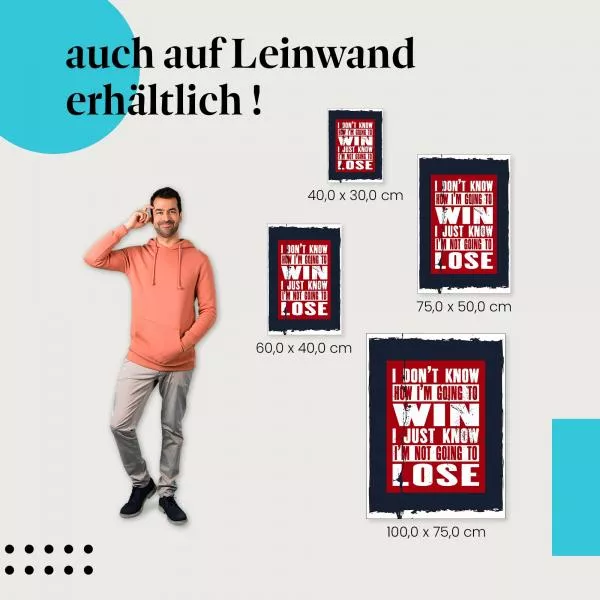Motivationsspruch: Gewinnen | Postereck 1208 Motivationsspruch: Gewinnen | Postereck 1208