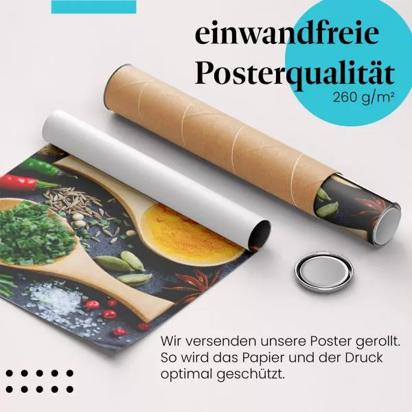 Gewürze & Kräuter: Aromatische Vielfalt | Postereck 0709 Gewürze & Kräuter: Aromatische Vielfalt | Postereck 0709